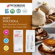 Tecnoblend Hazelnut Soft Serve Ice Cream Powder Mix 1kg, Classic Nocciola Soft Gelato, Smoothies & S