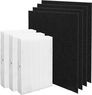 HPA300 Replacement filters for Honeywell HPA300 HPA200 HPA100 HPA304 HPA5300 HPA8350 HPA300VP,Part HRF-R3 &amp; HRF-R2 &amp; HRF-R1 (3 Pack True HEPA Filters R + 4 Pack Activated Carbon Pre-Filters)