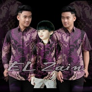 BB Batik lelaki UNGU Latest Couple sweet || Couple Batik Father And Batik Boy Batik Purple Batik Lat