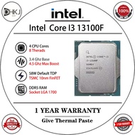 USED Intel Core i3-13100F Desktop Processor 4 Cores 8 Threads Up to 4.5GHz | LGA1700 Socket