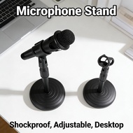 Microphone KTV Pemegang Live Zoom Meeting Desktop Table Stand Adjustable Mic