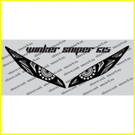 ♞,♘Winker, Decals, Sticker, Winker for Sniper 150, gray