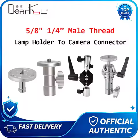 DearKoL 1/4 "3/8" and 5/8" C Stand Camera Mount Adapter Light Stand Tripod Screw Fixing Nut Photo St