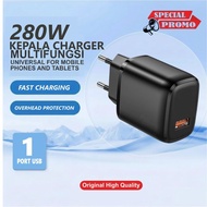 280W Batok 131 Black Charger Head High Quality RG Fast Charging Adapter/
