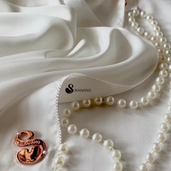 Shawl satin silk eyelash off white tudung nikah off white shawl satin silk premium hijab high qualit