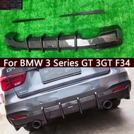 For BMW 3 Series GT 3GT F34 Carbon Fiber  Back lip Car Rear Bumper Diffuser Rear Splitters Spoiler C