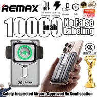 In STOCK&CCC】Remax 3C Certified 10000mAh Powerbank Magnetic Wireless Power Bank Low temp Fast Chargi