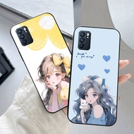 Oppo reno 6 4g, 5g / reno 6z / reno 6 pro / reno 6 pro plus case printed with beautiful girl image, 