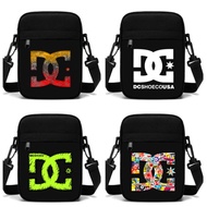 DC Shoecousa Cool Black Sling Bag Made of 100% Cordura Canvas Cool Mini Sling Bag with DC Motif Mini