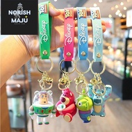 MiniUtensilAndTools Anime Keychain, Judi Stitch Cartoon Doll Keyring, Cartoon Buzz