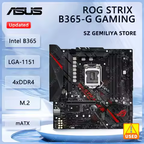 ASUS STRIX B365-G GAMING Motherboard Intel B365 LGA1151 DDR4 64GB Micro-ATX support Core i3-8300 i5-
