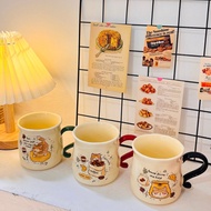 Cute 3-Color Ceramic Cat Mug | Aesthetic Cute Coffee Cat Cup Coffee Tea Mug 350ml