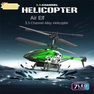 TOBE1 Remote Control Plane, USB Charging 3.5CH 7 LED Colors RC Helicopters,  Red/ Green Alloy ABS Re