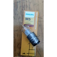 PHILIPS M5 FRONT BULB PREMIUMVISION 35/35W-1 M5 MOTORCYCLE LIGHT (1 LEG) 12153C1 PHILIPS FOR