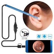 3 in 1 USB HD Visual Endoscope Ear Spoon Camera Android PC Earpick Otoscope Borescope Ear Cleaning Tool Eversopanties ma