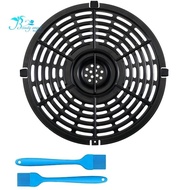 Air Fryer Replacement Grill Pan Kit Include Non-Stick Fry Pan Crisper Plate Suit for Air Fryers, Oil Brush