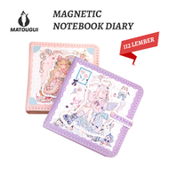 80K 112/Sheets Magnetic Notebook Diary / Jurnal agenda Buku tulis / Planner Import / Buku Tulis Anak