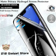 Realme V5 / 6s / 6i / 6 Pro / 6 / 5i / 5s / 5 Pro / 5 / 3i / 3 Matte Privacy Hydrogel Screen Protect