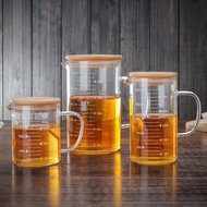 BR066 Hot-Cold Measuring Cup With Wooden Lid 500ml.