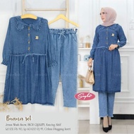 Buana JEANS SET | Jeans Suit | Jeans Long Dress | Jeans Long Dress