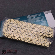 (CZOR428L132) CZ CHAIN O-RING GOLD CHAIN 428x132 L