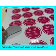 SG Cheapest Sticker printing/Label printing/Transparent Sticker printing/PVC sticker printing/Waterproof Sticker