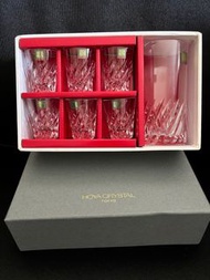 HOYA crystal 酒杯連壺，Made in Japan