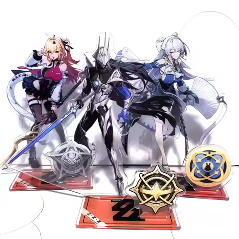 New Hot Game Zenless Zone Zero Nicole Demara Billy Kid Von Lycaon Acrylic Stand Model Plate Keychain