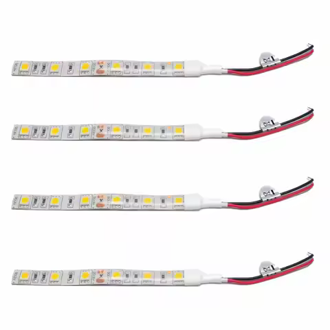 10pcs 12v 24v 5050 LED Flexible Strip 3000k Natural White 4000k 6000k Car Truck Caravan Kitchen 20cm