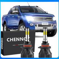 สำหรับ Ford Ranger T6 (1stGen) ปี 2012-2015 (ไฟหน้า) - หลอดไฟหน้า LED 6000K 12V-32V Bright White จำน