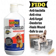 Fido Anti-Bacteria Dog Shampoo (1L) | 1000ml Puppy Shampoo Cleanse & Protect, Fight Bacteria
