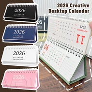[Fast Shipping]5Pcs Modern Minimalist Desktop Calendar 2025-2026 | 18-Month Copperplate Paper Planne