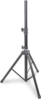 Pyle Universal Speaker Stand - Mount Holder Heavy Duty Rubber Capped Tripod, Adjustable Height from 36.2 x 58.0 inches; Locking Safety PIN and 35mm Compatible Insert; On-Stage or In-Studio Use- PSTND1