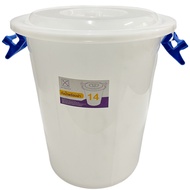 S.R.T Water Tank Plastic Bucket Gallon Size 30 Liters 45x50cm (No.14 White Colored Ears)