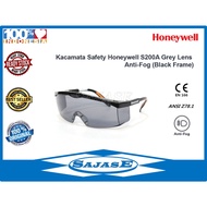 Honeywell S200A Safety Glasses Gray Lens Fog Tire Black Honeywell Glasses