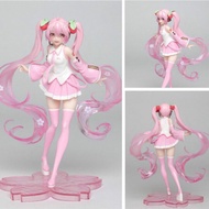20cm Anime Doll Pink Sakura Hatsune Miku Pvc Action Doll Ghost Hatsune Doll Model Doll Collection Decoration Toy