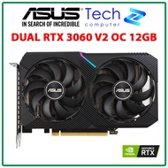 ASUS Dual RTX 3060 V2 OC VGA 12GB GDDR6 (DUAL-RTX3060-O12G-V2) – Genuine Product