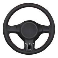 Car Steering Wheel Cover Artificial Leather Steering-Wheel For Volkswagen Golf 6 Mk6 VW Polo Sagitar