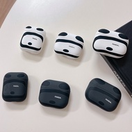 Soft AirPods Pro Case Cover for AirPods Pro 1 2 3 Pro2 Wireless Earphone Casing Black White Panda