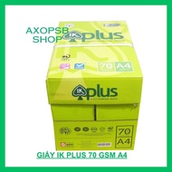 A4 IK PLus paper box 70gsm, 1 Carton = 5 reams of A4 paper, HELP YOU PRINT, PHOTOCOPY