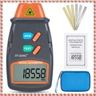 (AFHY) Digital Laser-Photo Tachometer Non Contact RPM Tach Noncontact Laser-Photo Sensor with 2.5RPM