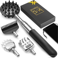 TUKUOS Telescoping Back Scratcher with 4Pcs Detachable Scratching Heads, Fathers Day Dad Gifts for M