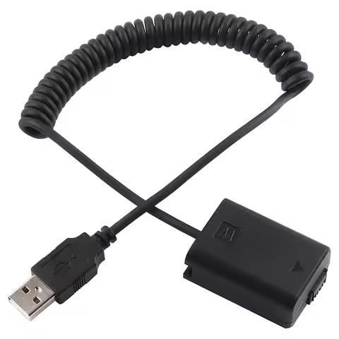 A73E-For Sony A7 A6000 Rx10 NEX Series NP-FW50 Battery AC-PW20 Fake Battery Full Coding Adapter