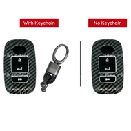 Perodua New Axia 2023 - 2025 Car Key Cover Carbon Key Case Axia Accessories