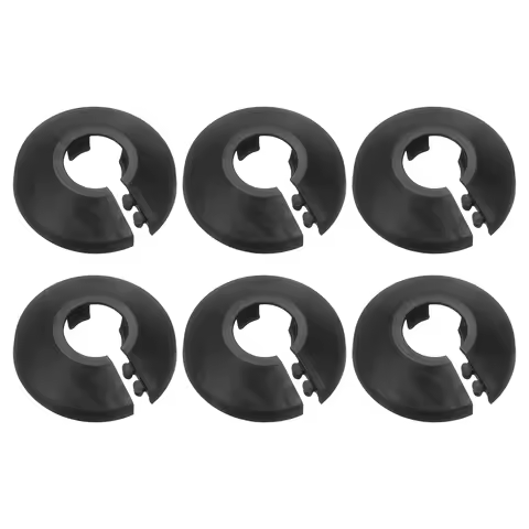 2/4/6/8pcs Flange Pipe Cover Decoration PP Plastic Radiator Escutcheon Buckle Type Round Water Pipe 
