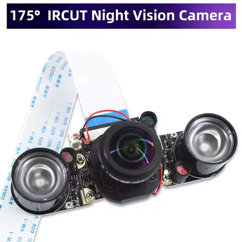 Raspberry Pi 175° IR-CUT Camera Night Vision Focal Adjustable 5MP Fish Eye Auto Switch Day Night for