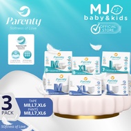 [3Pack] Parenty Adult Pants/Tape Diapers Size M/L/XL Diapers Adult Pants Soft Absorb Fast