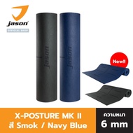 JASON X-Posture MK II Smoke-Exercise Mat Yoga PVC Material Thickness 6mm.(NAVY BLUE)10JS00156