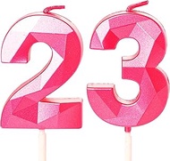 Birthday Candles for Cake, Rose Red Number Candle, Happy Birthday Candles, Cake Topper for Kids, Boy