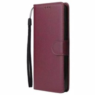 flipcover infinix note 30 leather wallet  dompet kulit handphone - maroon infinix note 30